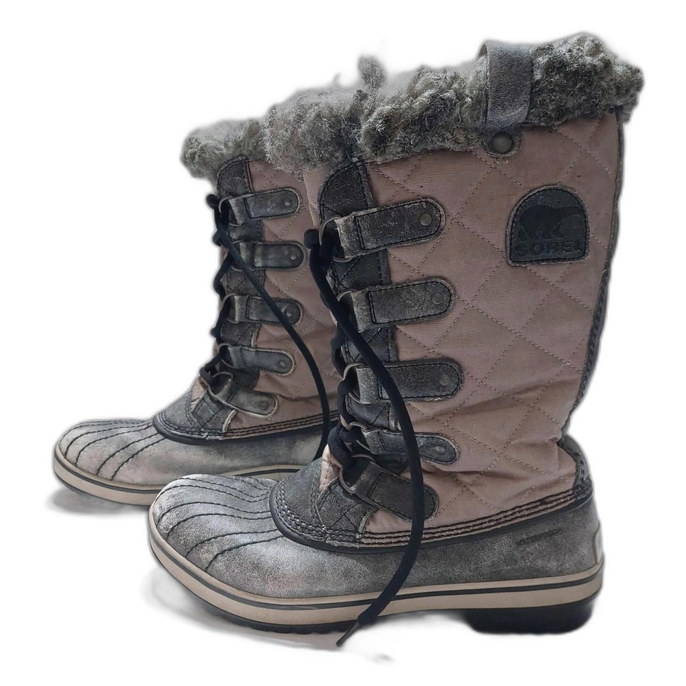 SOREL Tofino Tall Quilted Waterproof Insulated Winter Snow Boots Womens Size 9